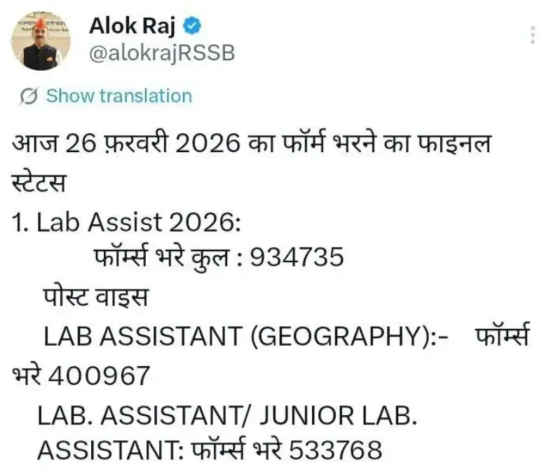 RSSB Lab Assistant Exam Date 2026 Out, Check Official Schedule & Shift Timings_3.1