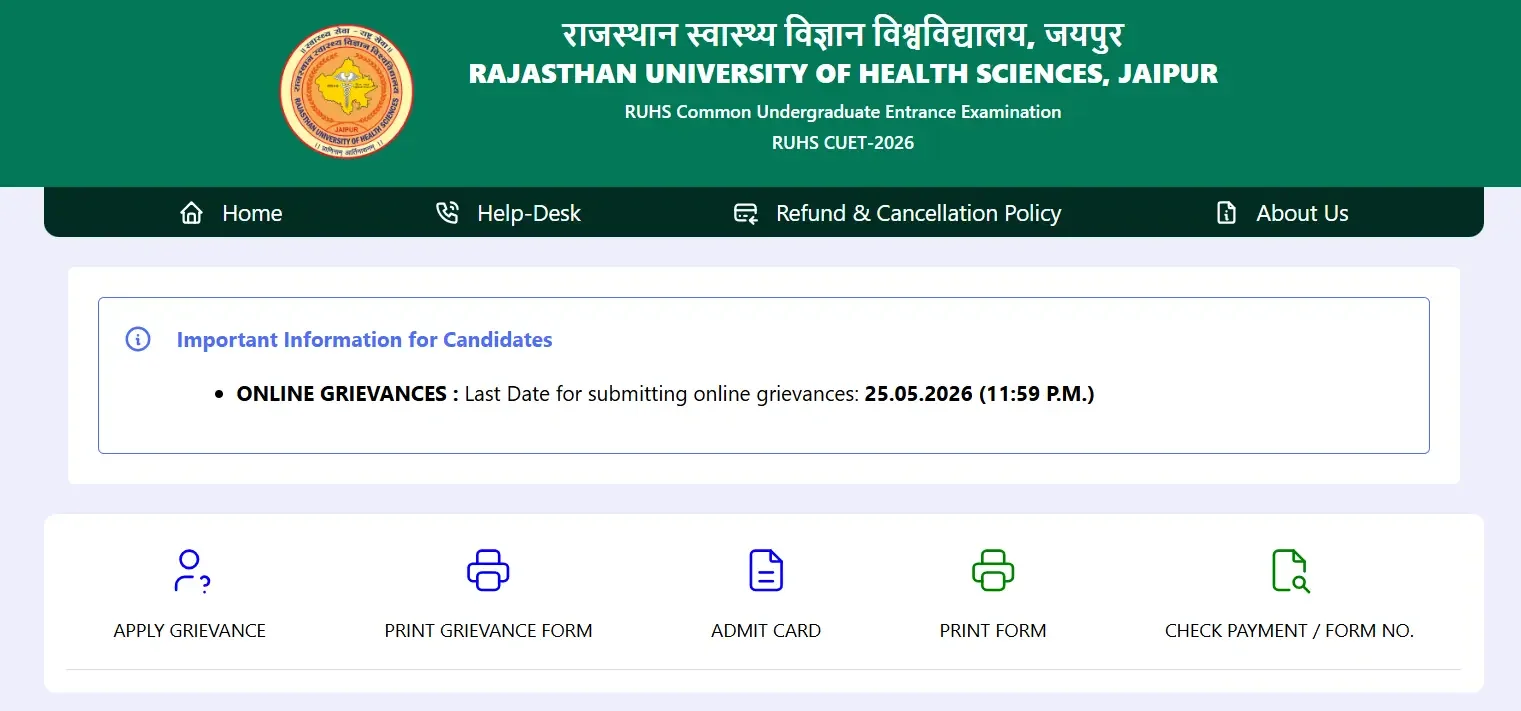RUHS CUET BSc Nursing Answer Key 2026 Out @ruhscuet2026.com, Download Key PDF_3.1