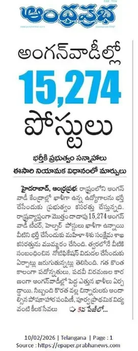 Telangana Anganwadi Recruitment 2026 Notification for 15247 Teacher & Helper Posts_3.1